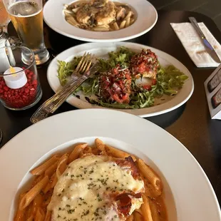 Chicken Marsala, Chicken Pasquale, Bruschetta