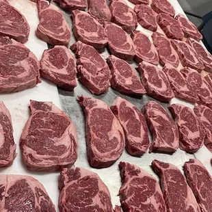 raw meat on a cutting board