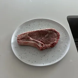 16oz, hand cut, bone in Ribeye!