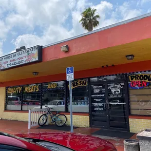 the front of a restaurant