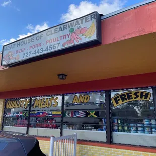 the front of a restaurant