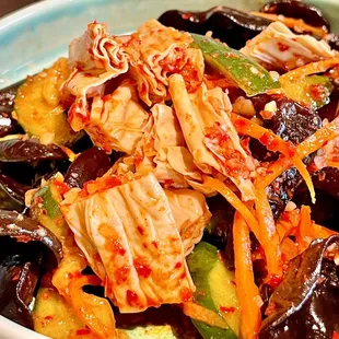 Mixed veggie dish...  (peanut allergy warning)