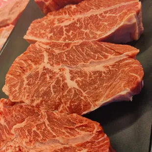 If you&apos;ve ever wondered what kind of steak a butcher is into, just take a look at these chuck blade steaks!