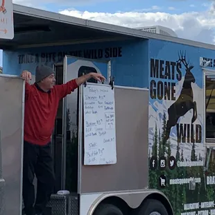 Food truck worker appeared dirty and kept touching his face