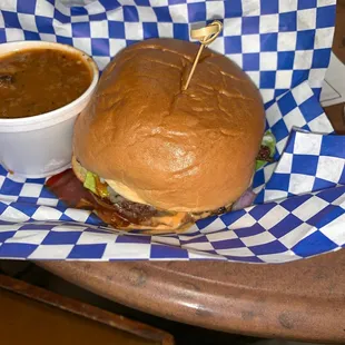 Bison burger
