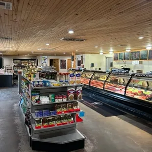 the inside of a grocery store