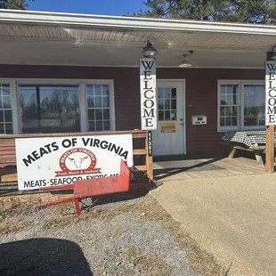 Outside with porch seating