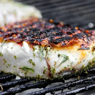 Premium sashimi-grade Alaskan Halibut fillets.