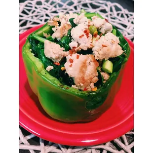 Stuffed bell peppers with ground turkey