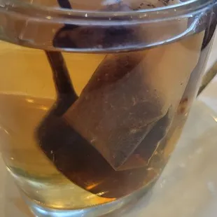 Tea with delicious slices