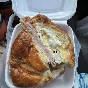 Sausage Egg and Cheese Croissant