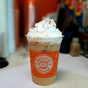 Mecatos Bakery &amp; Cafe W. Colonial Dr Iced Latte