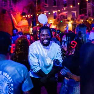 dance event at mecca otr outside bar and patio