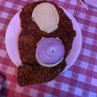 Biggest awesome tenderloin I've ever had!