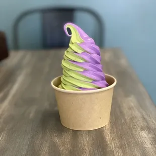 Matcha ube soft serve
