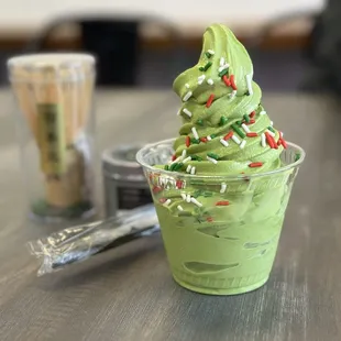 Level 1 matcha soft serve