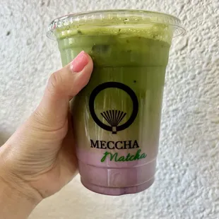 Oat Milk Matcha Lavender Latte..