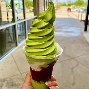 Matcha parfait sooooo good!!!!!