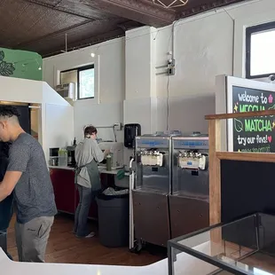 The different ice cream machines