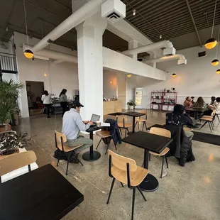 Space with a few tables