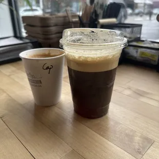Cappuccino and Nitro Cold Brew