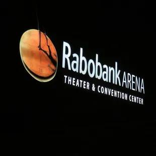 View of the sign from outside