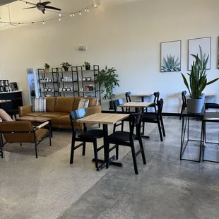 the interior of a coffee shop