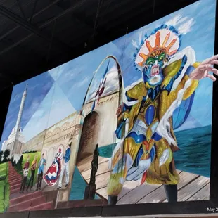 Artwork on the wall.