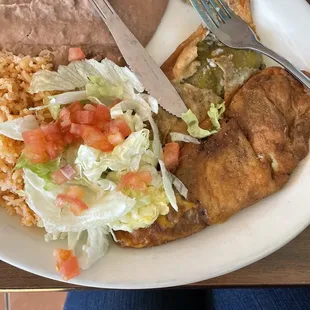 Chile rellanos plate