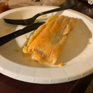 Red Corn Tamale - One Tamale