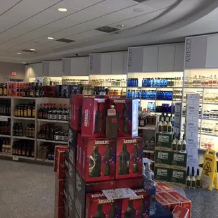a grocery store with a variety of beverages