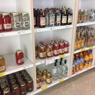 a variety of condiments