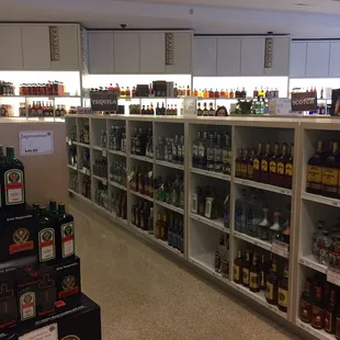 a wide selection of liquor