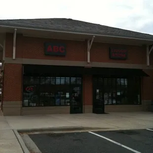 the front of the building