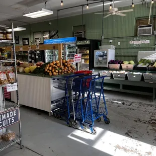 a grocery store with a variety of fruits and vegetables