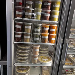 a refrigerator full of food