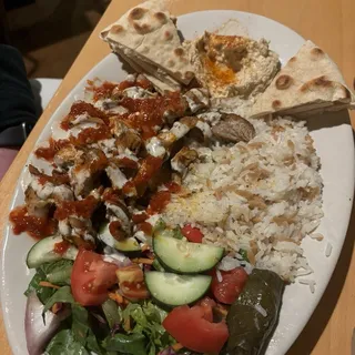 Spicy Chicken Kebab Plate