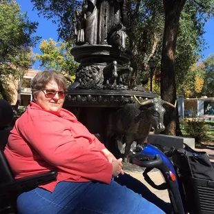 In Santa Fe Nm. Enjoying the scooter.