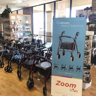 Walkers, Rollators, &amp; Accessories Available in variety of Colors and Sizes!