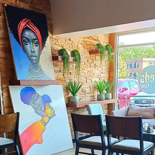 Interior of restaurant