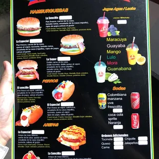 their menu