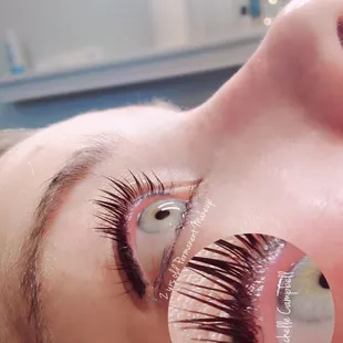 Keratin Lash Lift/ Tint and healed permanent Eyeliner by Michelle Campbell.