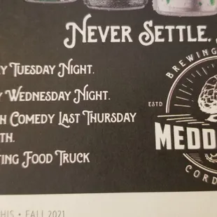 Schedule of awesome
