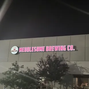 the front of the building