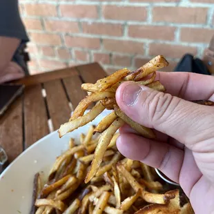 Greedy, soggy fries.