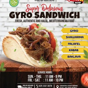 a picture of a gyro sandwich