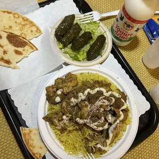 Dolma and Chicken  Plate