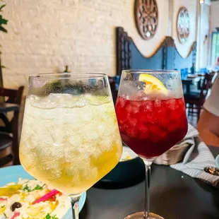 Red Sangria and White Sangria