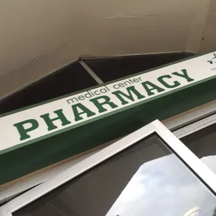 Large sign above the set of front doors!