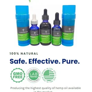 We have a variety of CBD products available at: www.cleanmedcbd.com